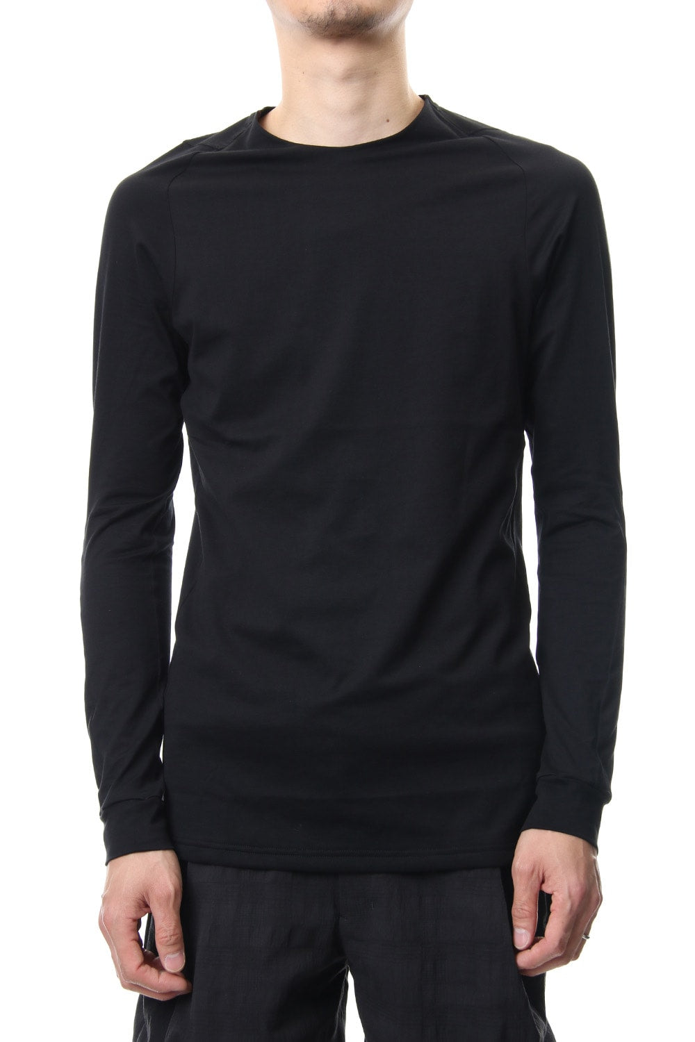 Long sleeve Indian cotton jersey ( SUVIN ) - Black