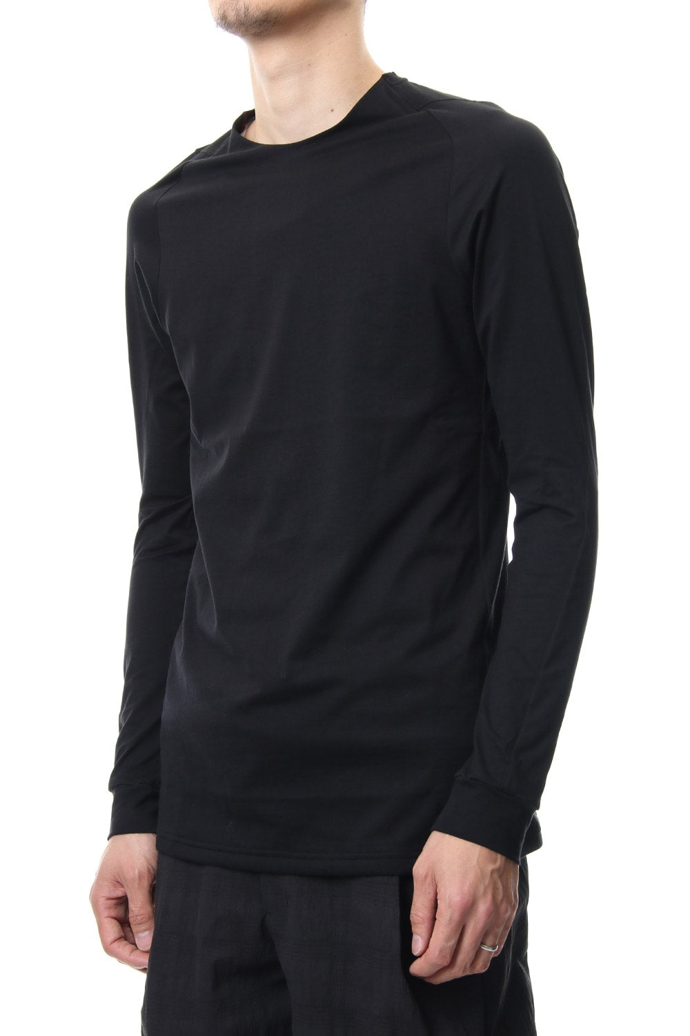 Long sleeve Indian cotton jersey ( SUVIN ) - Black