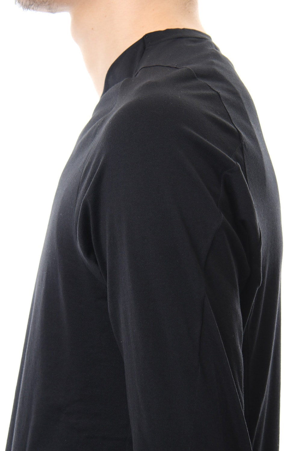 Long sleeve Indian cotton jersey ( SUVIN ) - Black