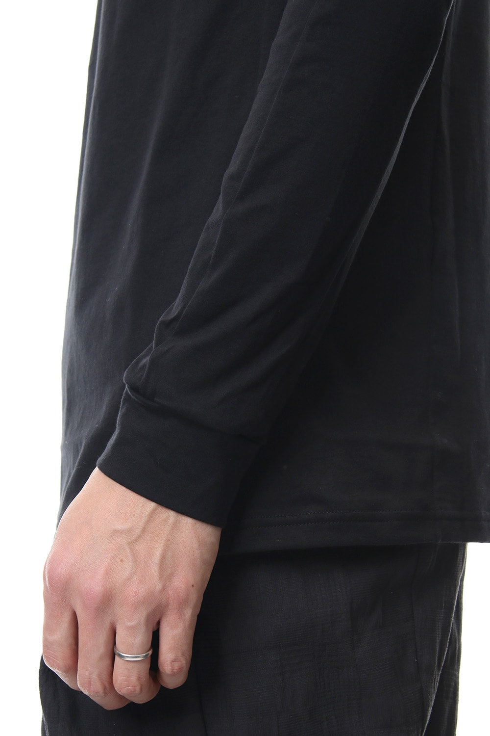 Long sleeve Indian cotton jersey ( SUVIN ) - Black