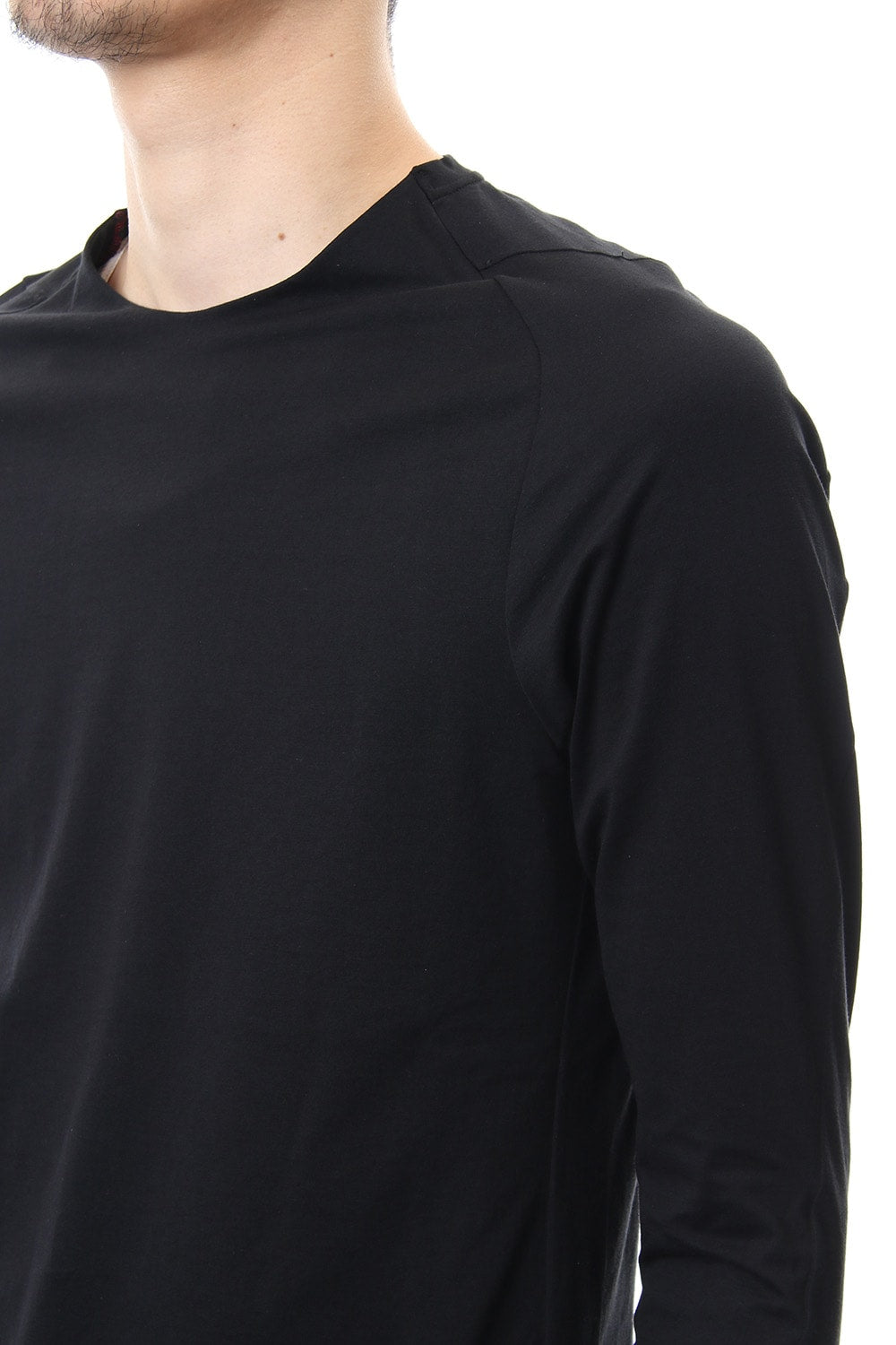 Long sleeve Indian cotton jersey ( SUVIN ) - Black