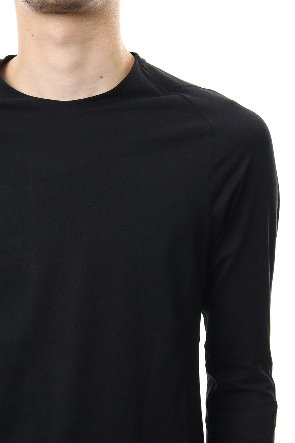 Long sleeve Indian cotton jersey ( SUVIN ) - Black