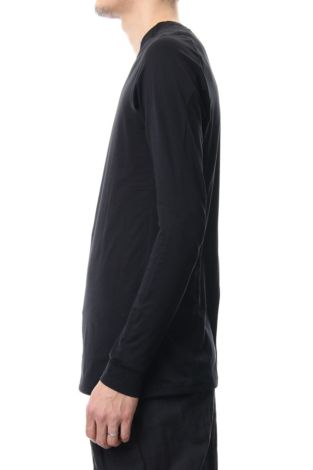 Long sleeve Indian cotton jersey ( SUVIN ) - Black
