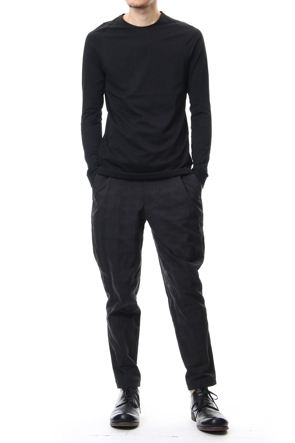 Long sleeve Indian cotton jersey ( SUVIN ) - Black