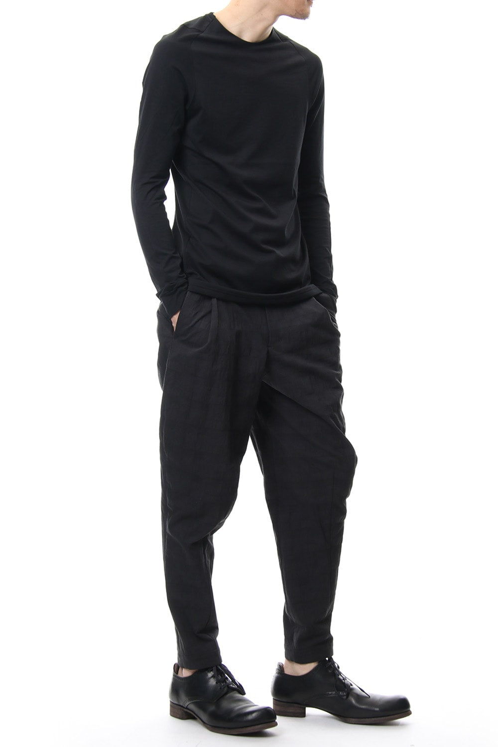 Long sleeve Indian cotton jersey ( SUVIN ) - Black