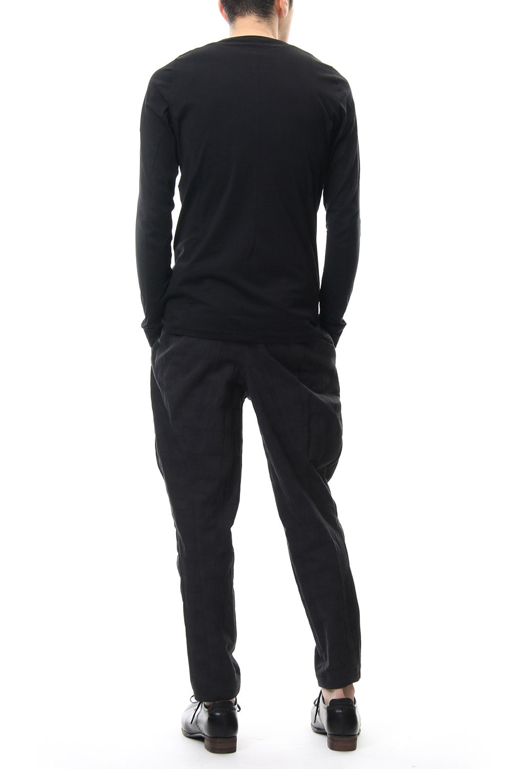 Long sleeve Indian cotton jersey ( SUVIN ) - Black