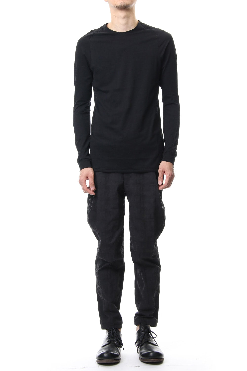 Long sleeve Indian cotton jersey ( SUVIN ) - Black