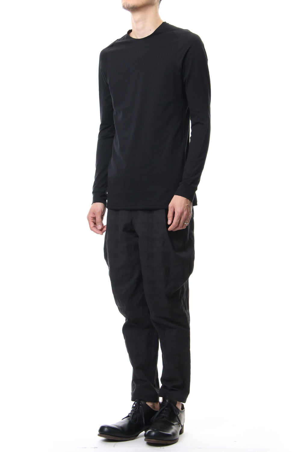 Long sleeve Indian cotton jersey ( SUVIN ) - Black