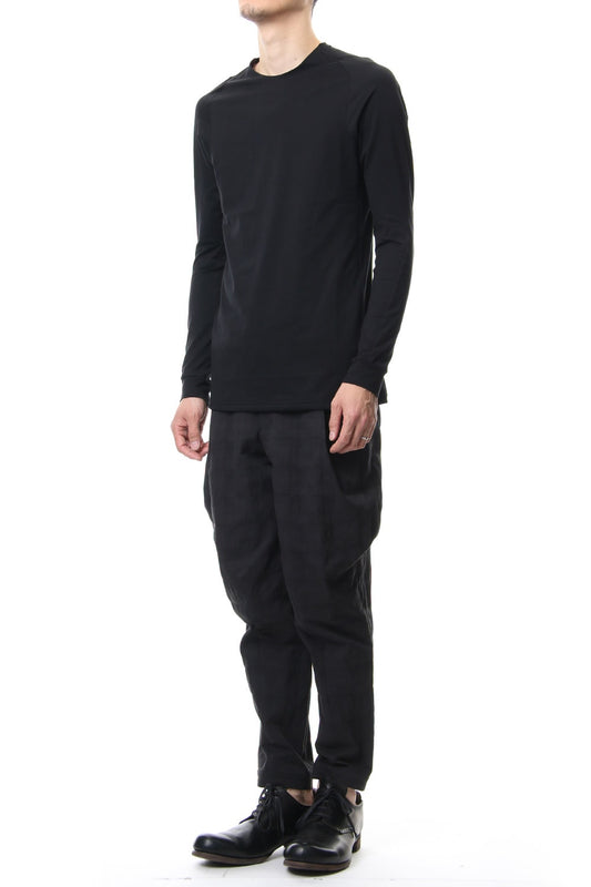 Long sleeve Indian cotton jersey ( SUVIN ) - Black
