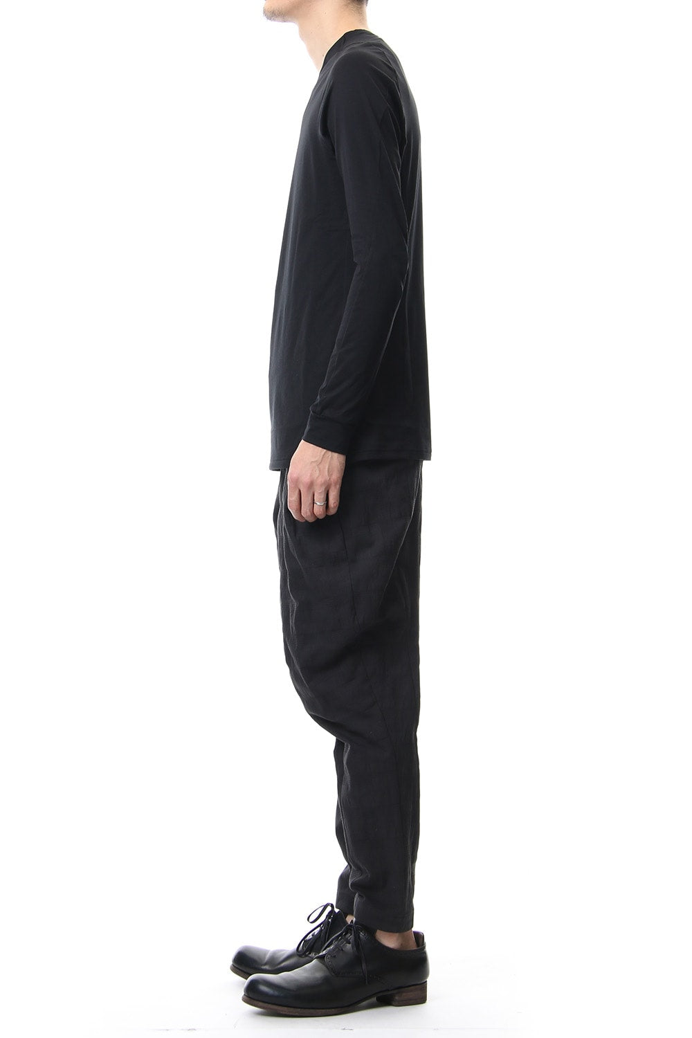 Long sleeve Indian cotton jersey ( SUVIN ) - Black