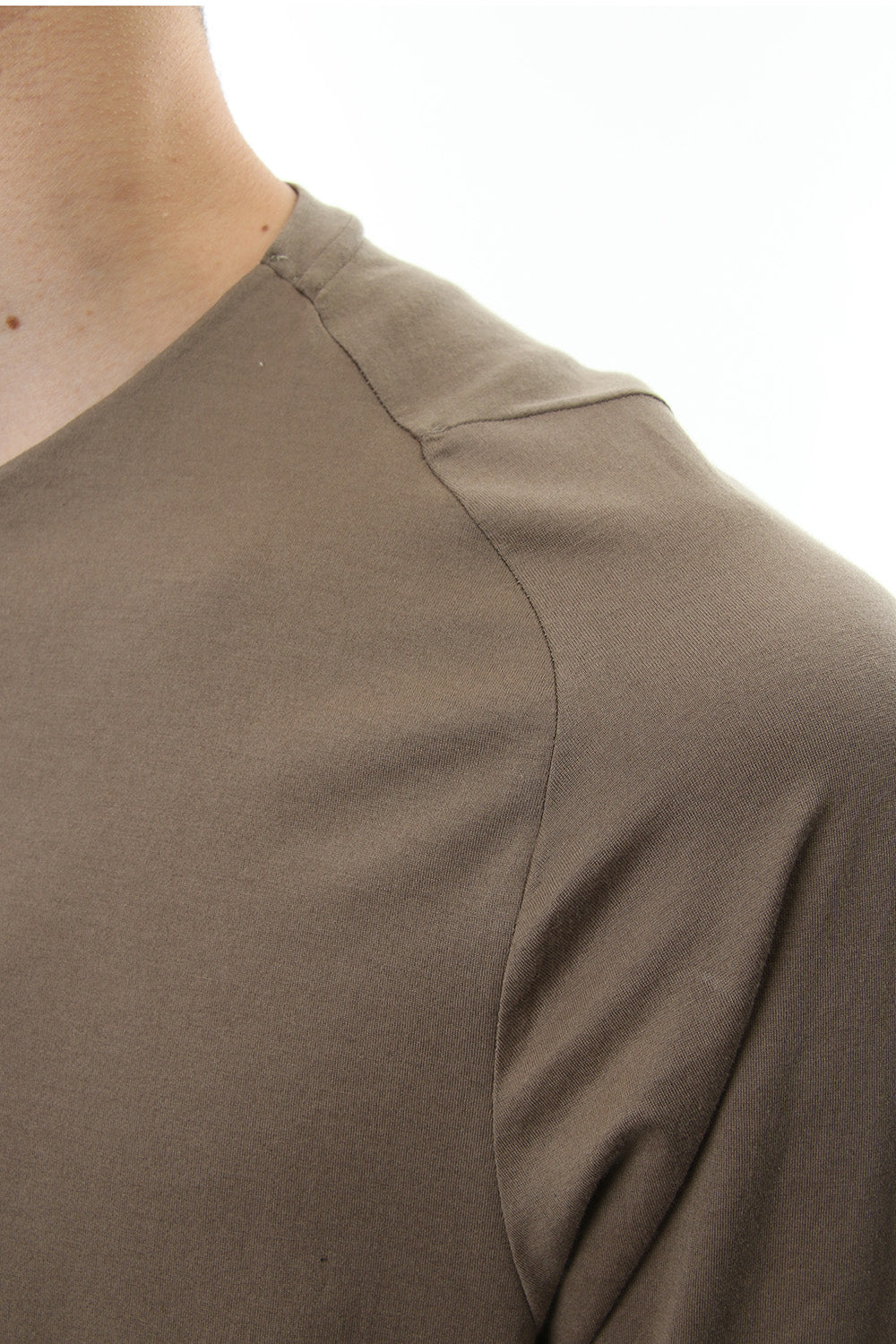 Long sleeve Indian cotton jersey ( SUVIN ) - Desert Gray