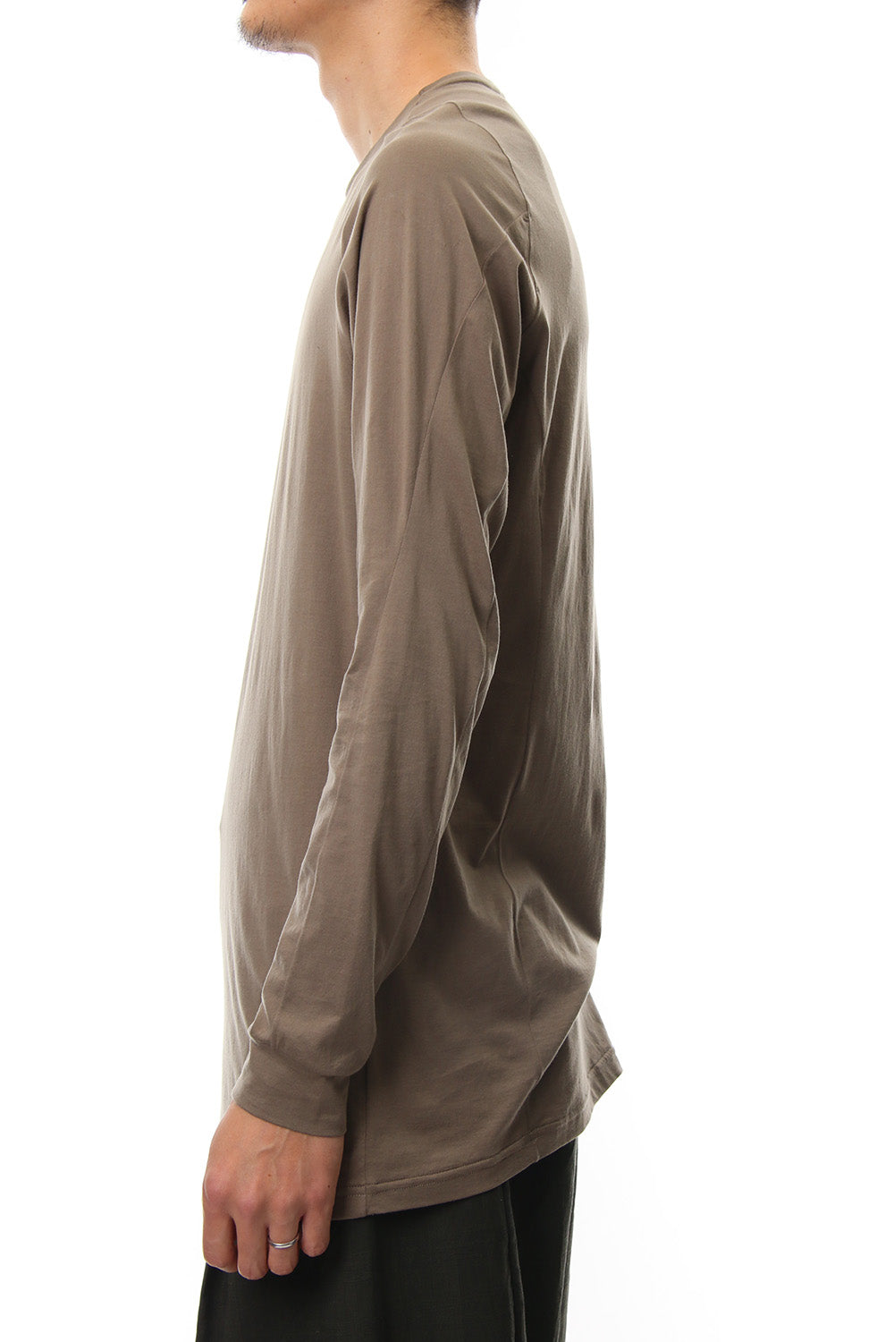 Long sleeve Indian cotton jersey ( SUVIN ) - Desert Gray