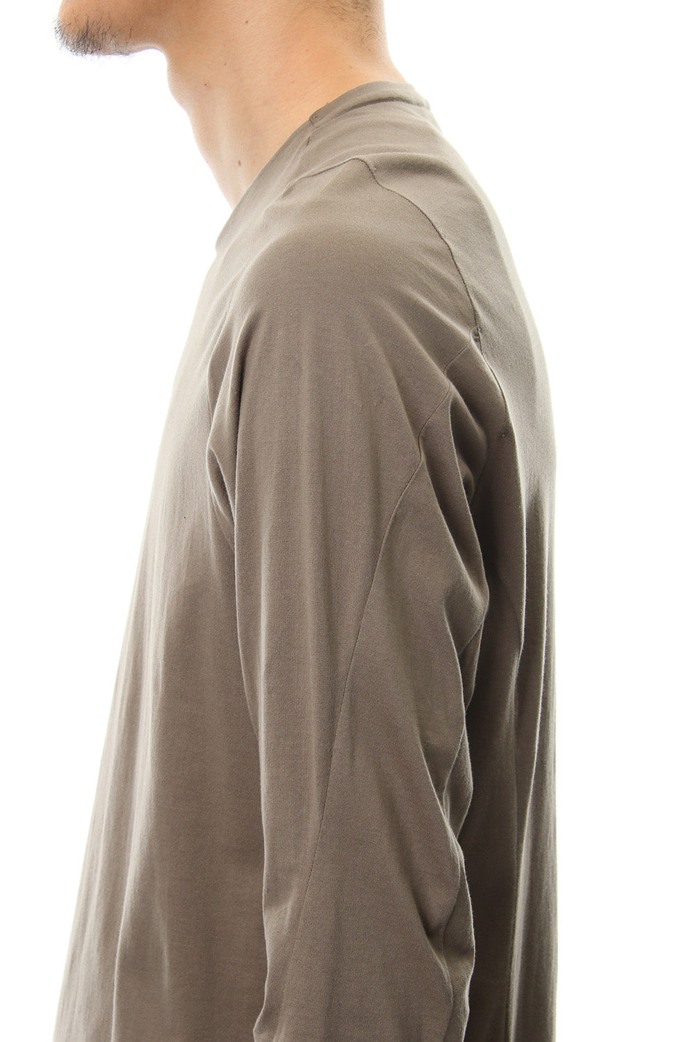 Long sleeve Indian cotton jersey ( SUVIN ) - Desert Gray