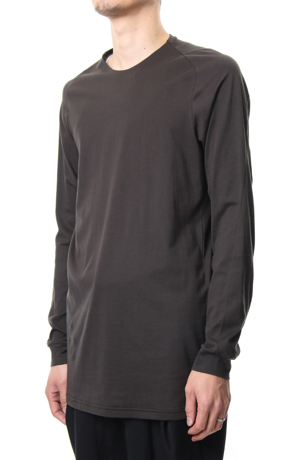 Long sleeve Indian cotton jersey ( SUVIN ) - Grape Gray