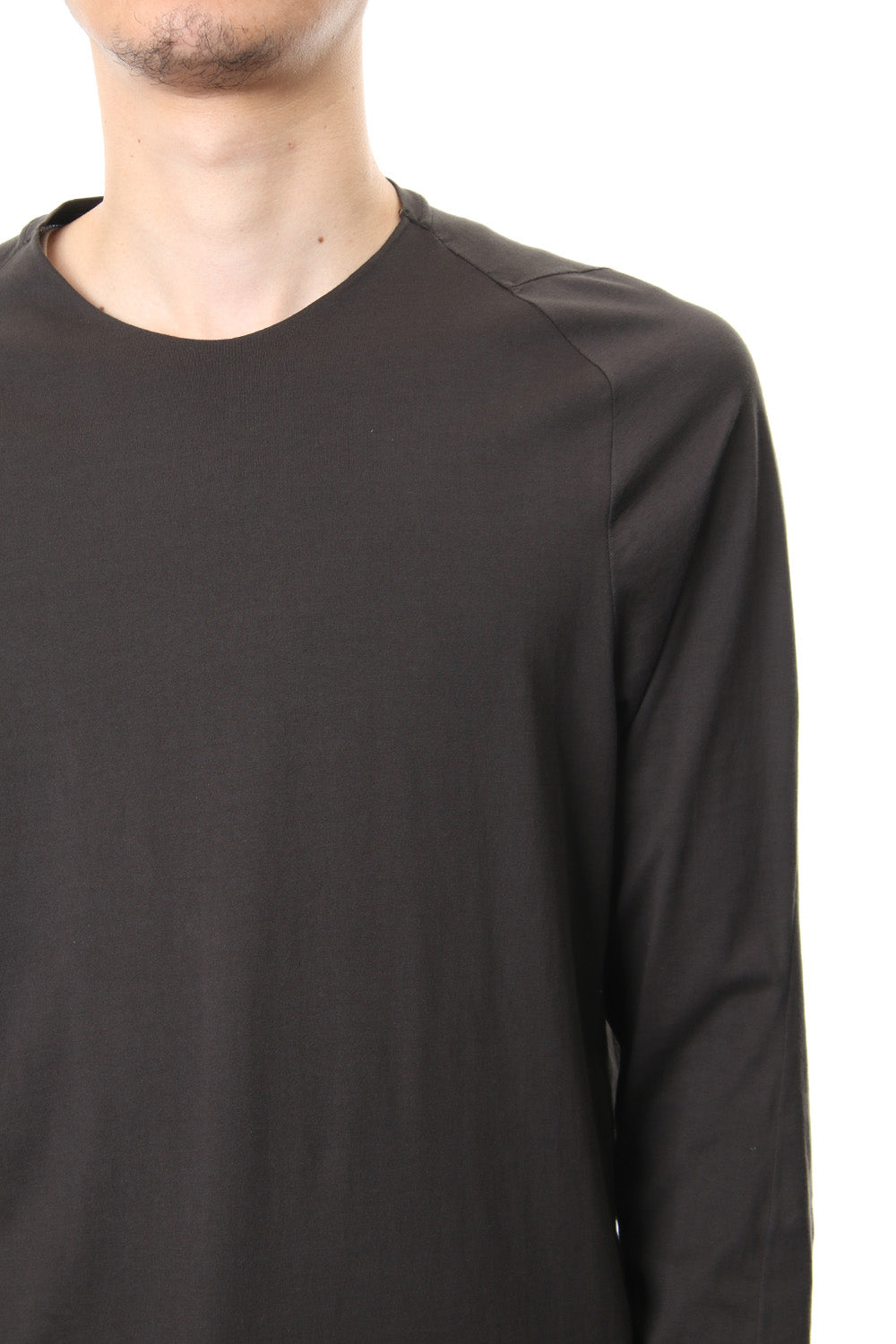 Long sleeve Indian cotton jersey ( SUVIN ) - Grape Gray