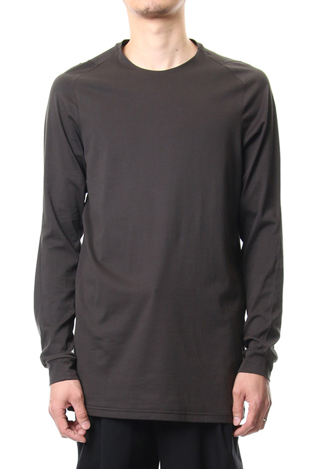 Long sleeve Indian cotton jersey ( SUVIN ) - Grape Gray