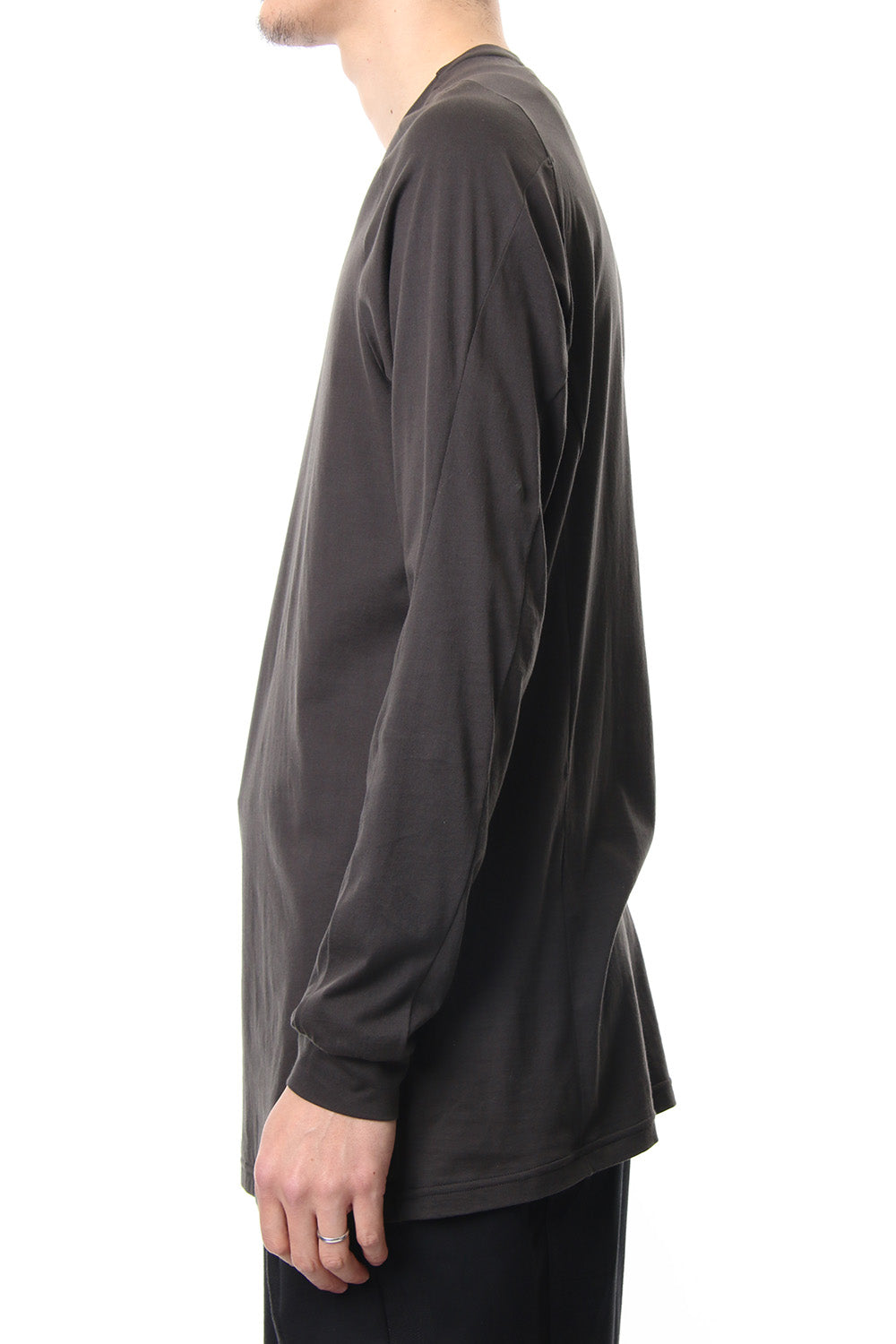 Long sleeve Indian cotton jersey ( SUVIN ) - Grape Gray