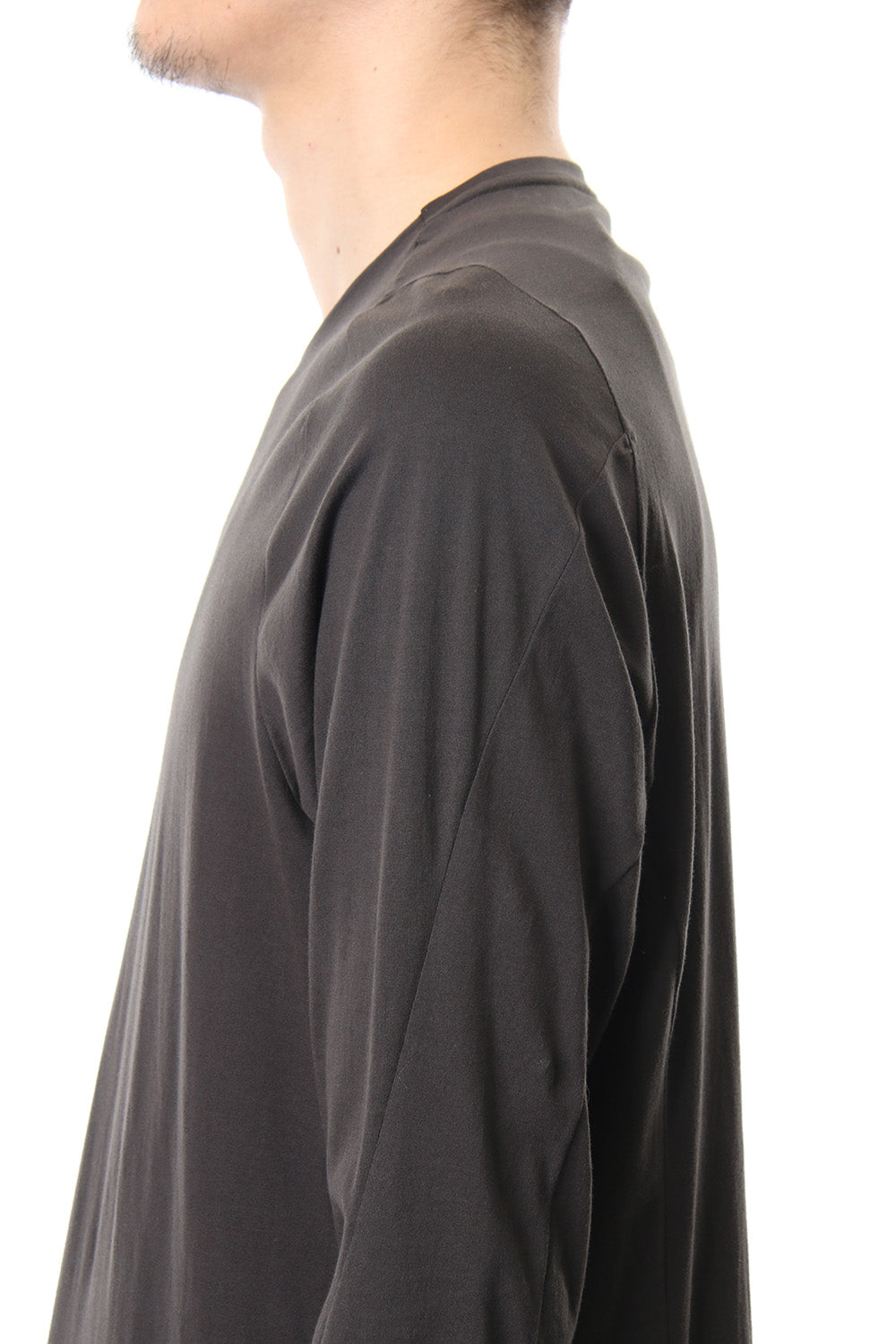 Long sleeve Indian cotton jersey ( SUVIN ) - Grape Gray