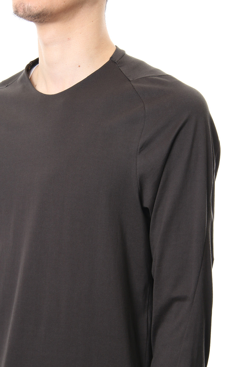 Long sleeve Indian cotton jersey ( SUVIN ) - Grape Gray