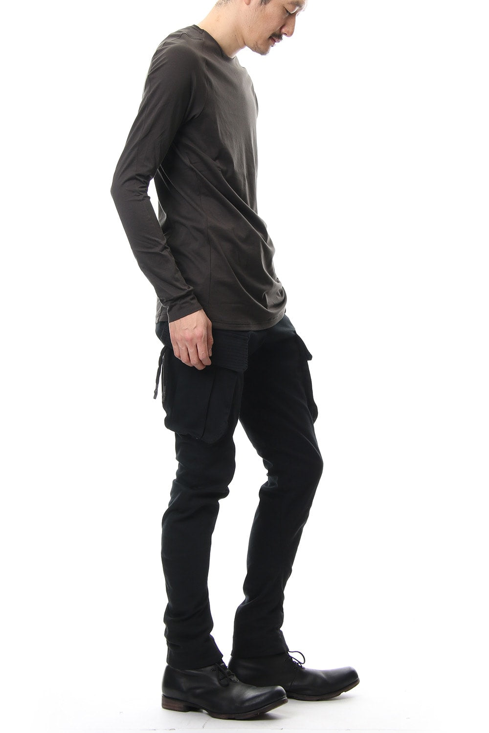 Long sleeve Indian cotton jersey ( SUVIN ) - Grape Gray