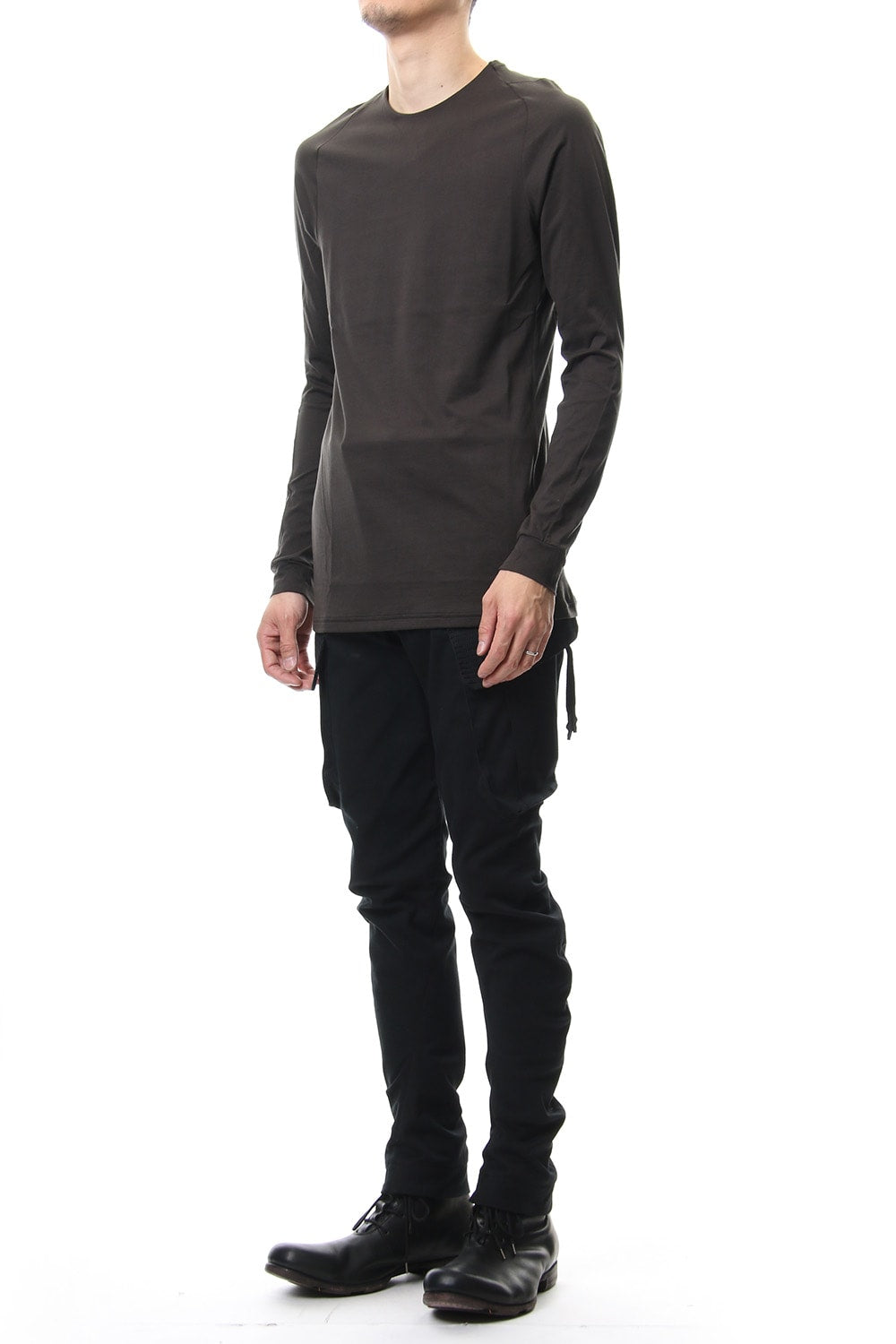 Long sleeve Indian cotton jersey ( SUVIN ) - Grape Gray