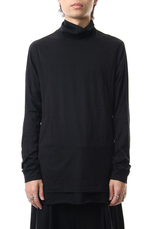 High neck long sleeve indian cotton jersey (SUVIN)