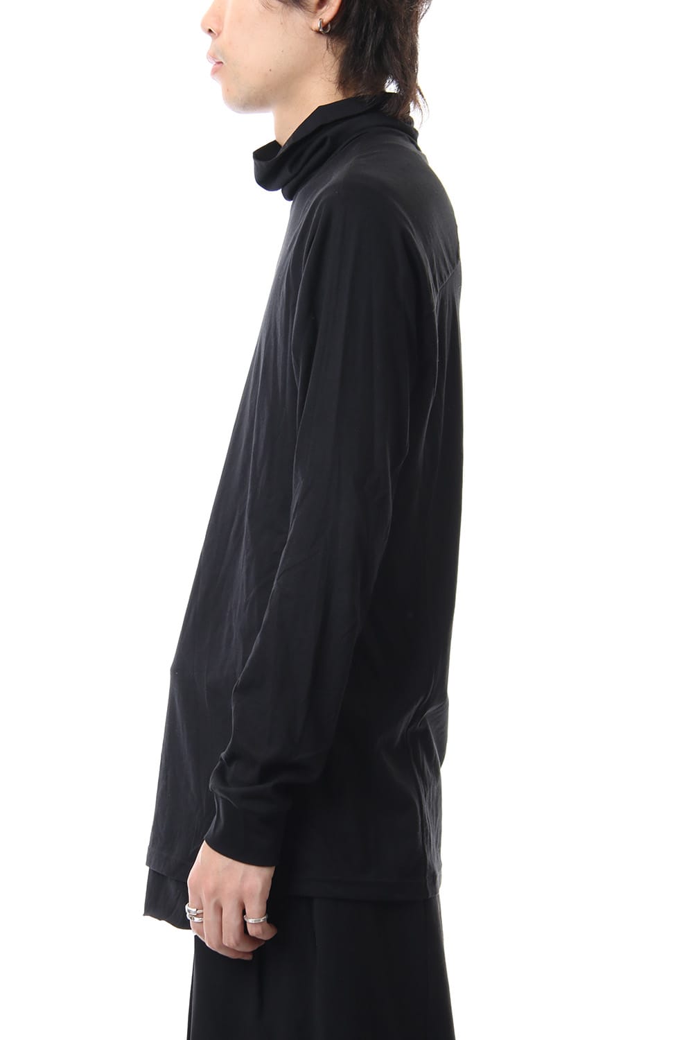 High neck long sleeve indian cotton jersey (SUVIN)