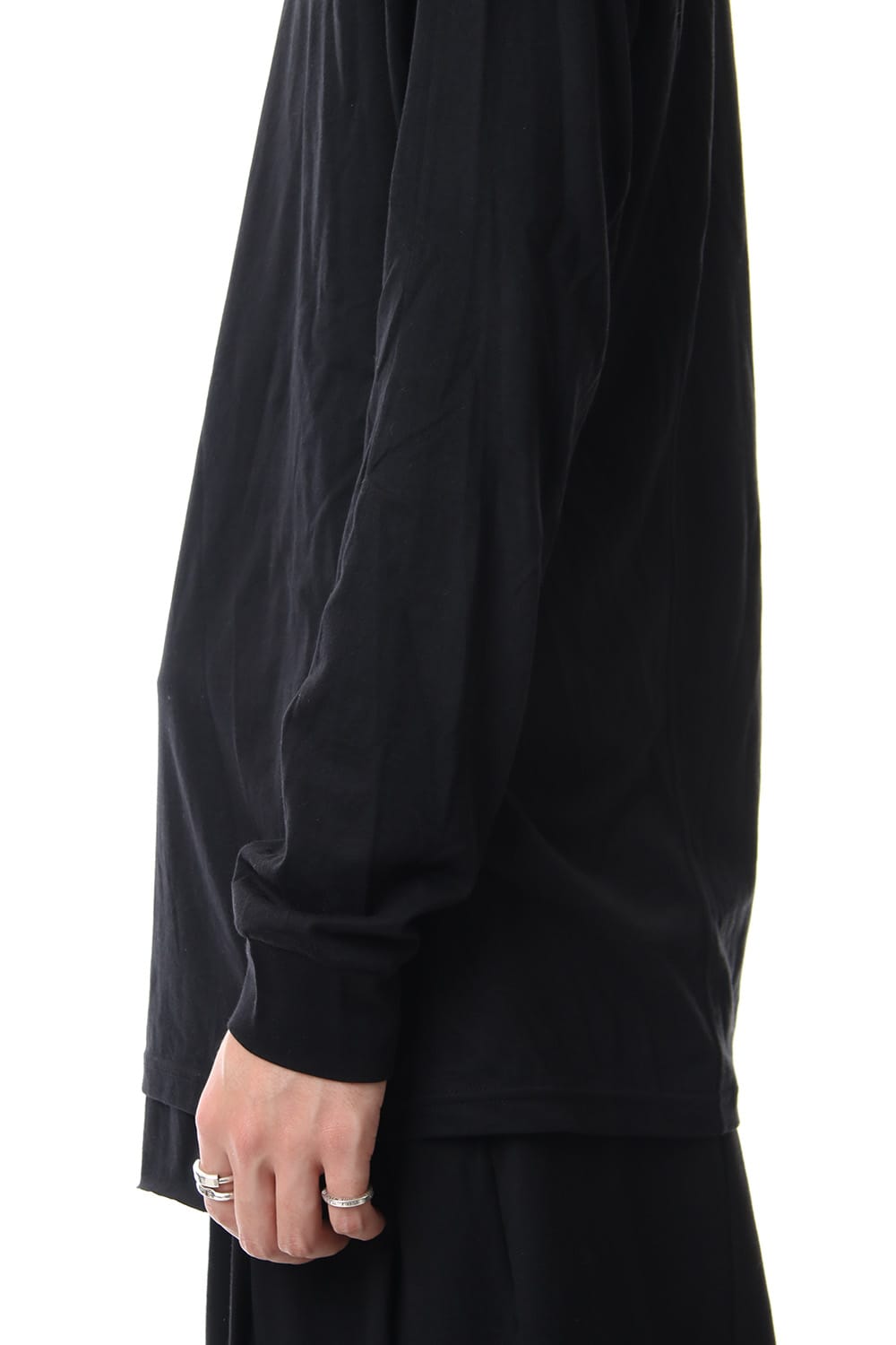 High neck long sleeve indian cotton jersey (SUVIN)