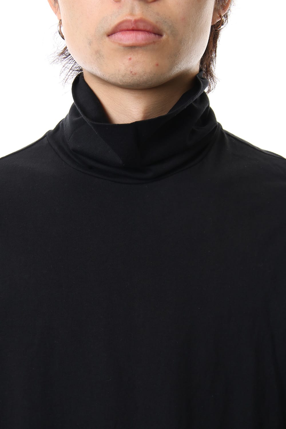 High neck long sleeve indian cotton jersey (SUVIN)