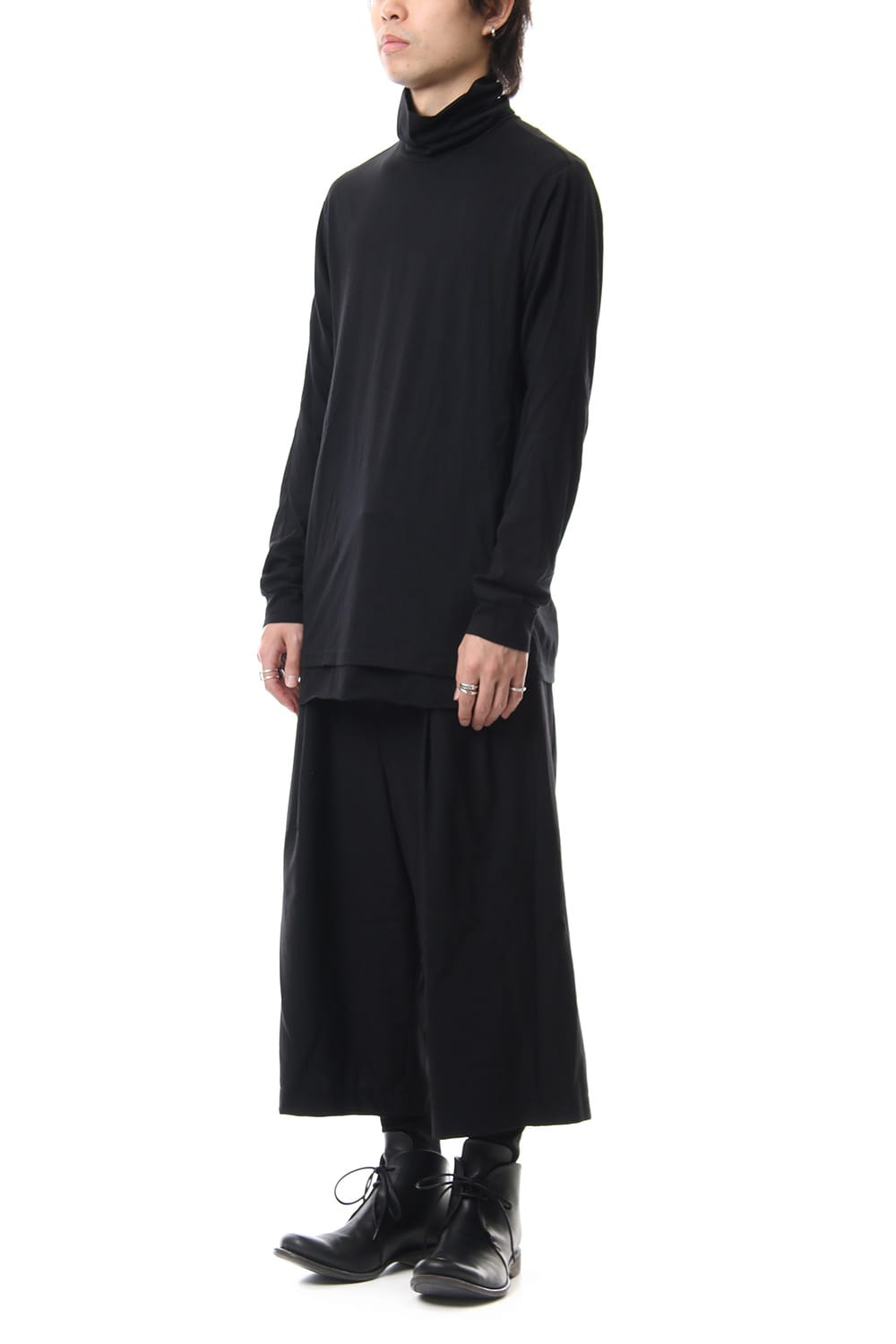 High neck long sleeve indian cotton jersey (SUVIN)