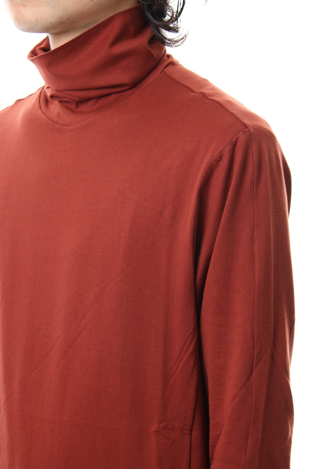 High neck long sleeve indian cotton jersey (SUVIN)