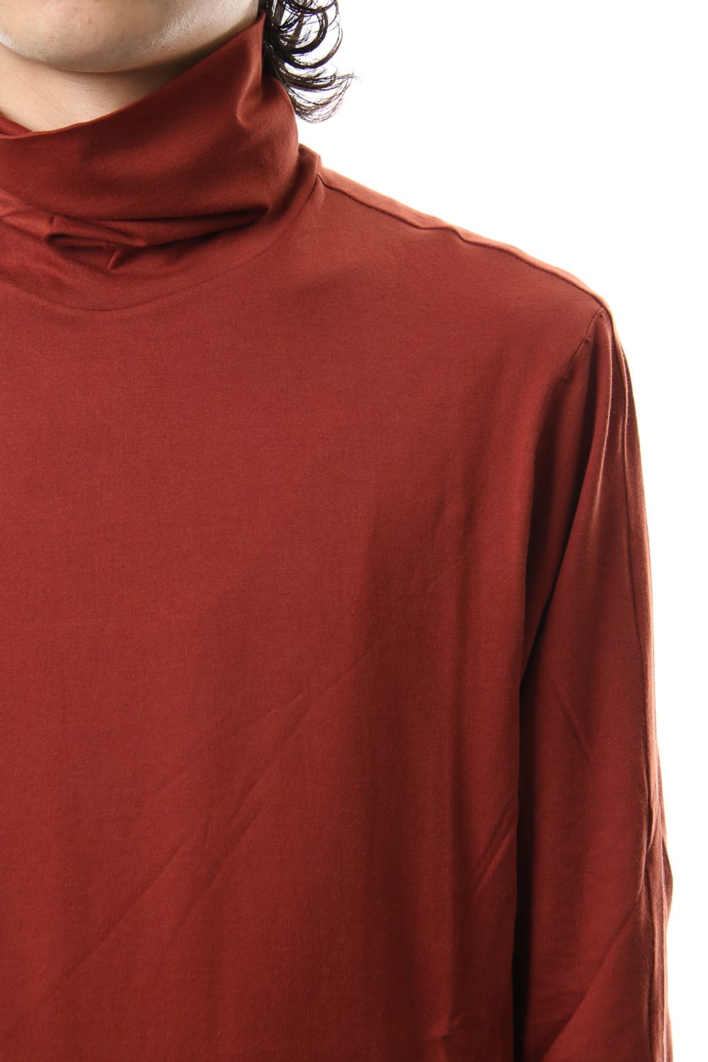 High neck long sleeve indian cotton jersey (SUVIN)