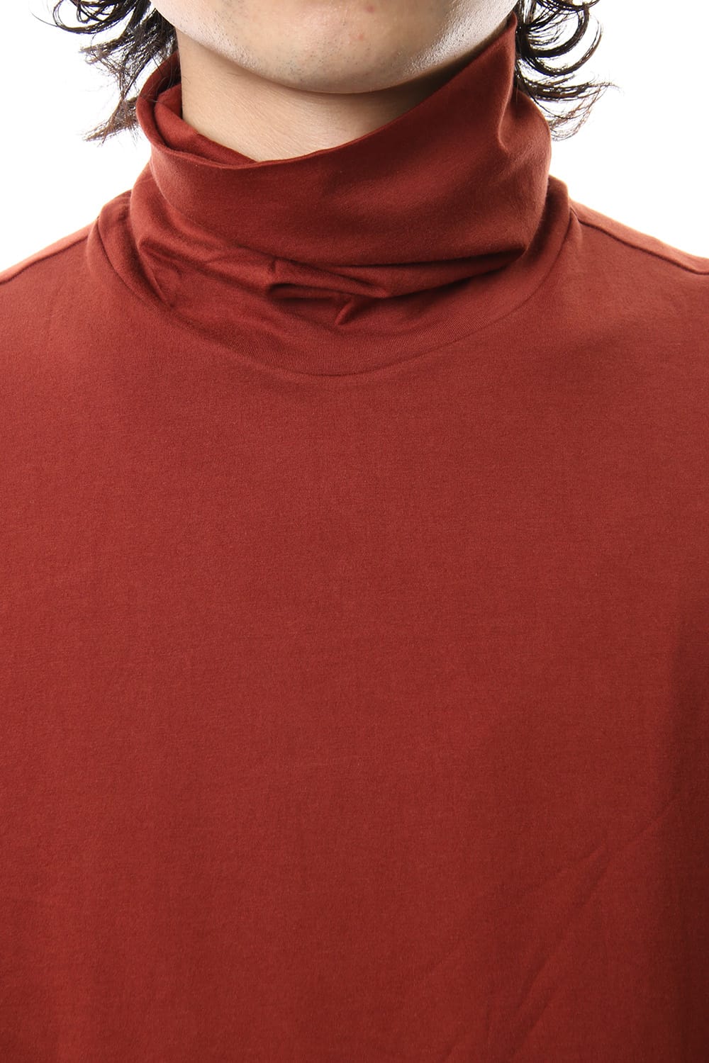 High neck long sleeve indian cotton jersey (SUVIN)