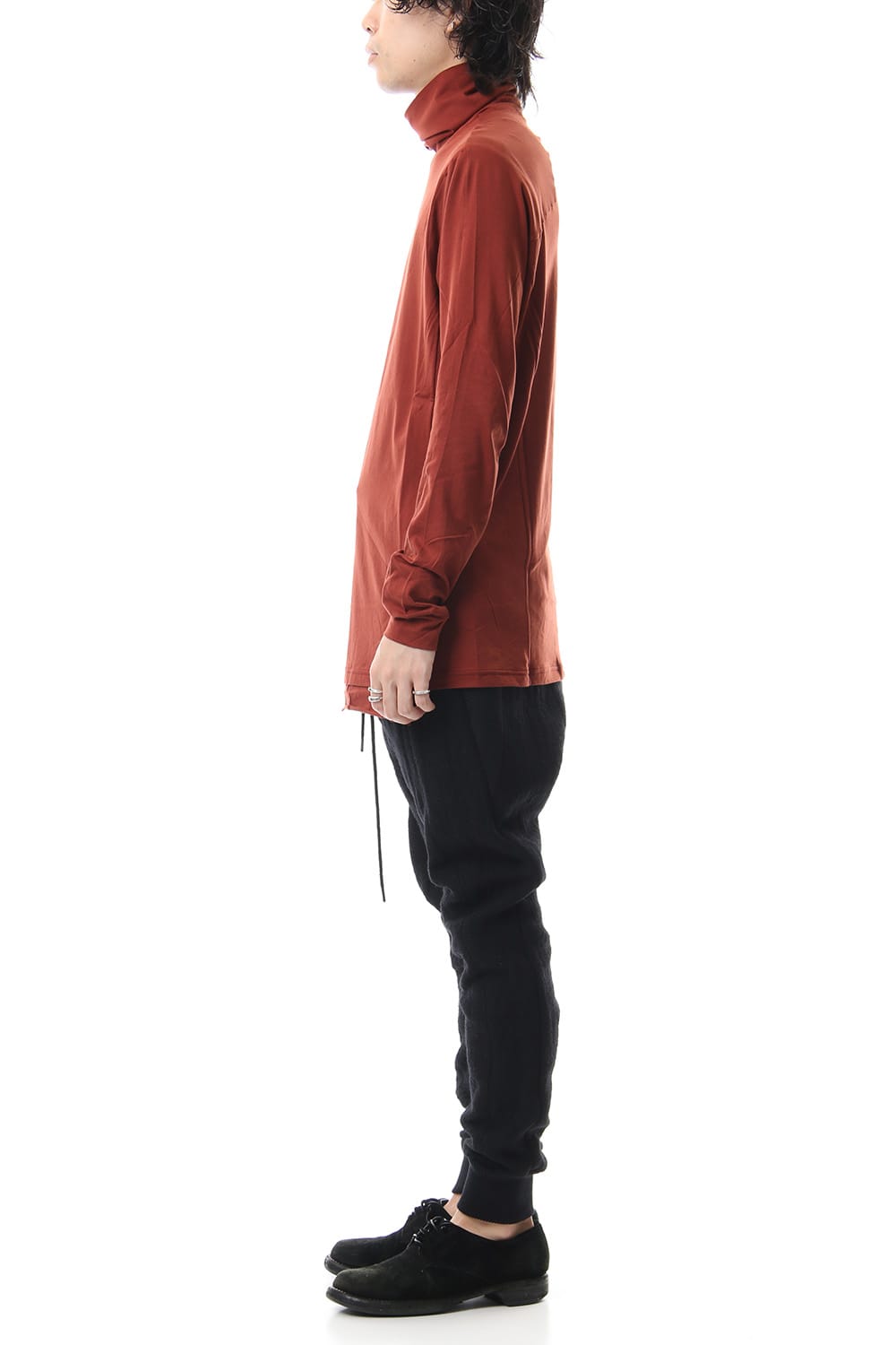 High neck long sleeve indian cotton jersey (SUVIN)