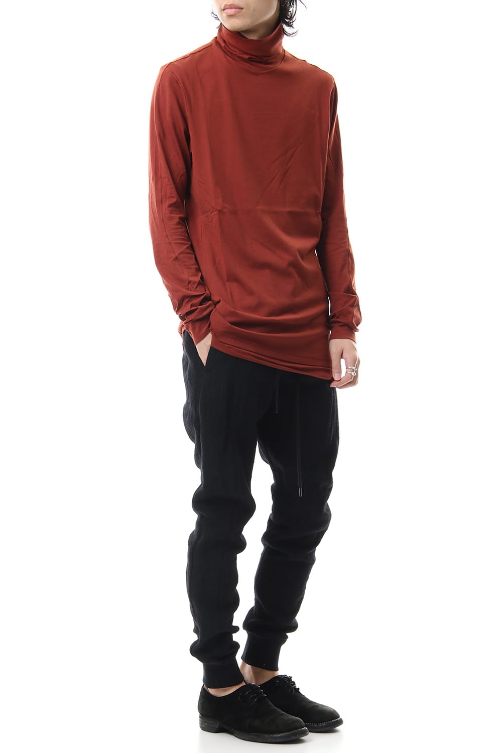 High neck long sleeve indian cotton jersey (SUVIN)