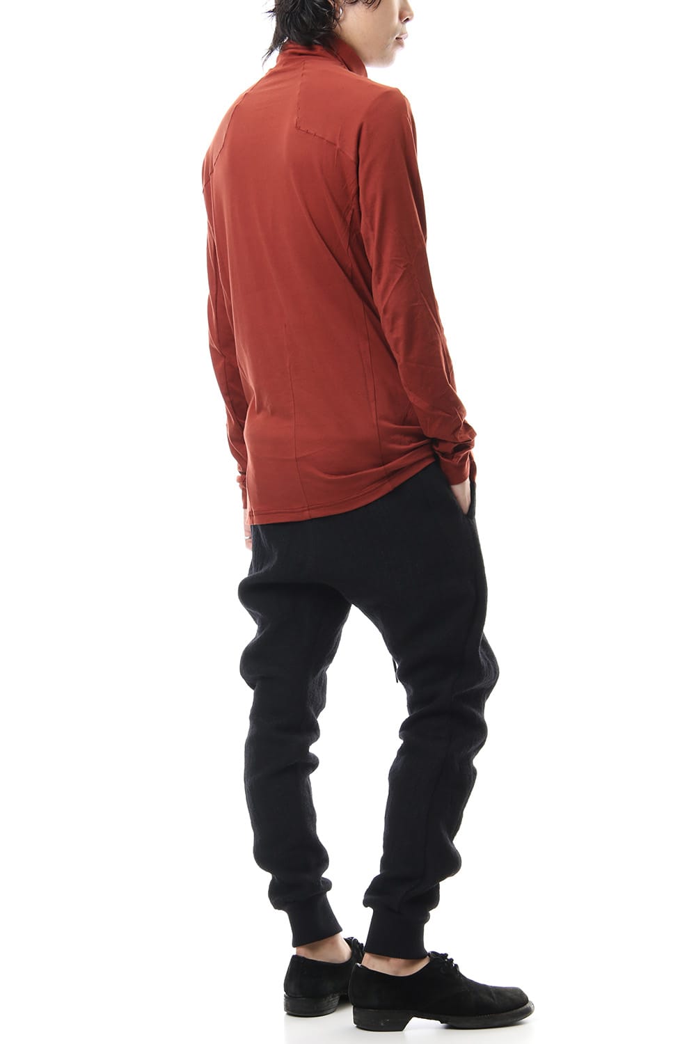 High neck long sleeve indian cotton jersey (SUVIN)