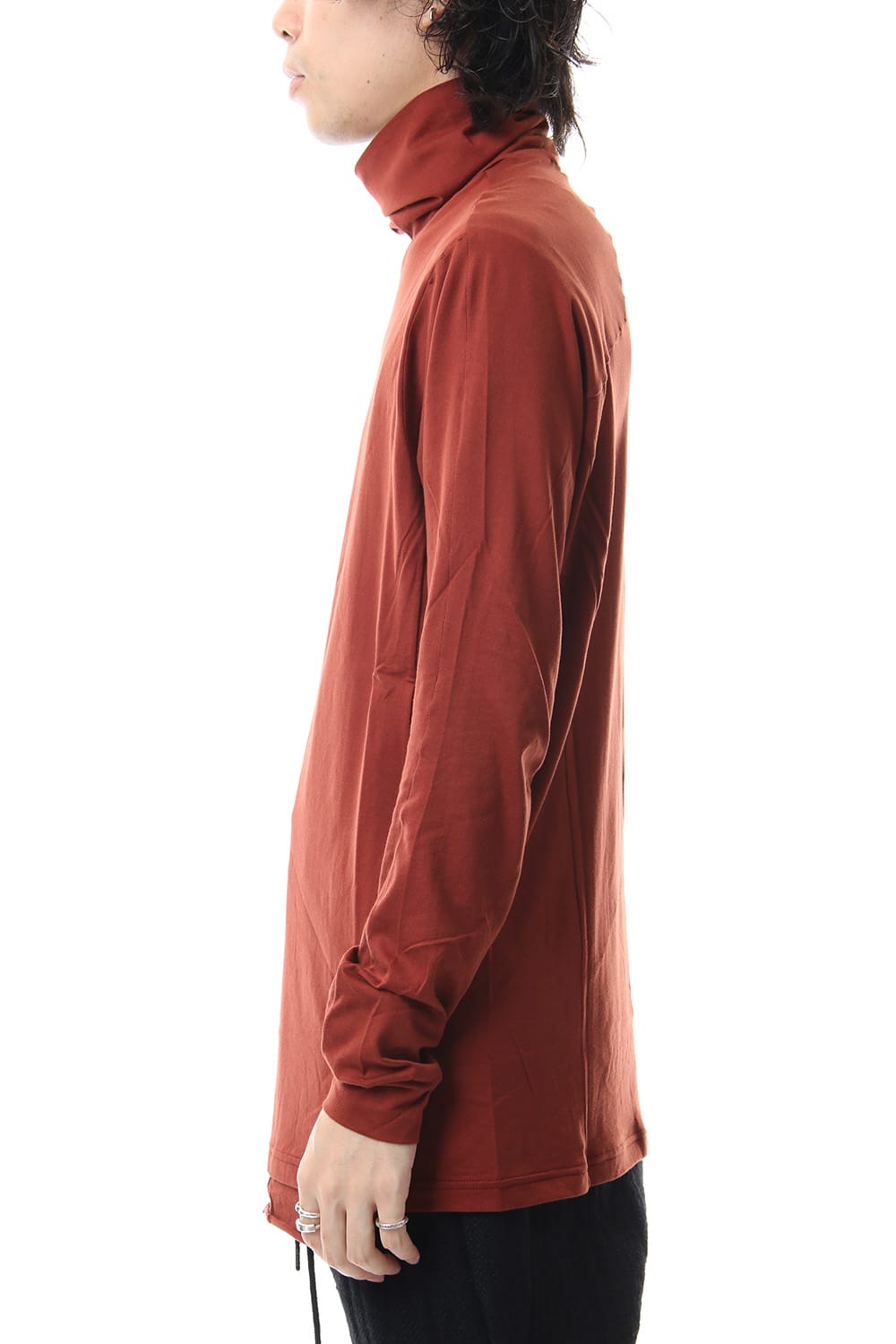 High neck long sleeve indian cotton jersey (SUVIN)