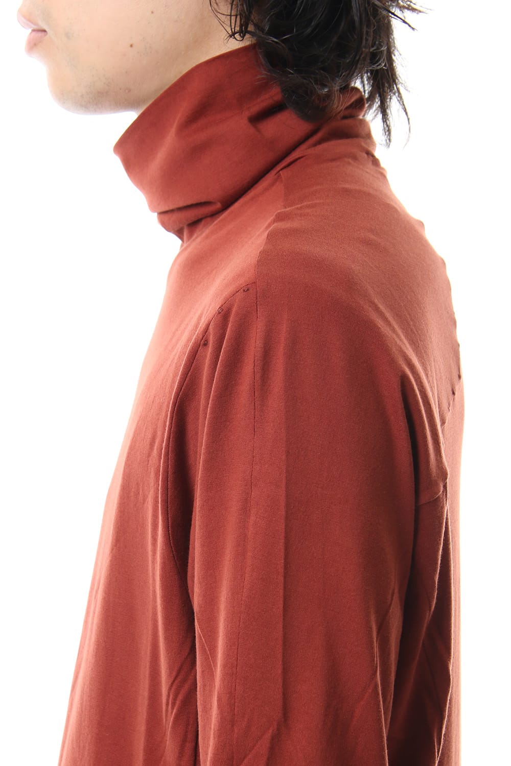 High neck long sleeve indian cotton jersey (SUVIN)