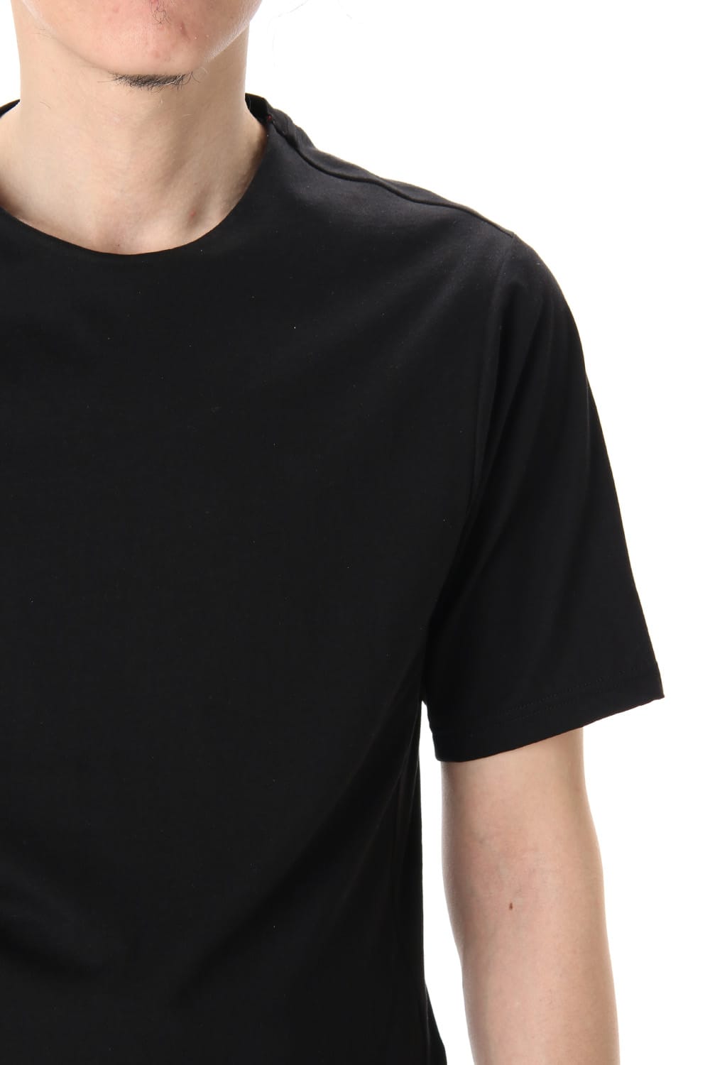 Short Sleeve egyptian cotton jersey (SUVIN) - Black