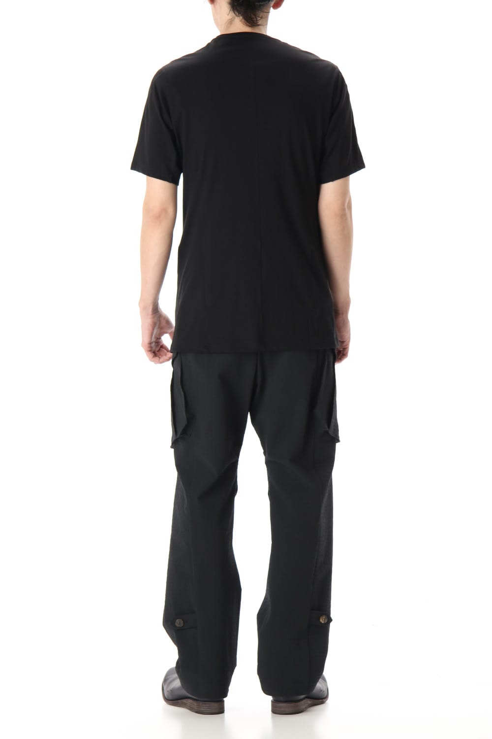 Short Sleeve egyptian cotton jersey (SUVIN) - Black