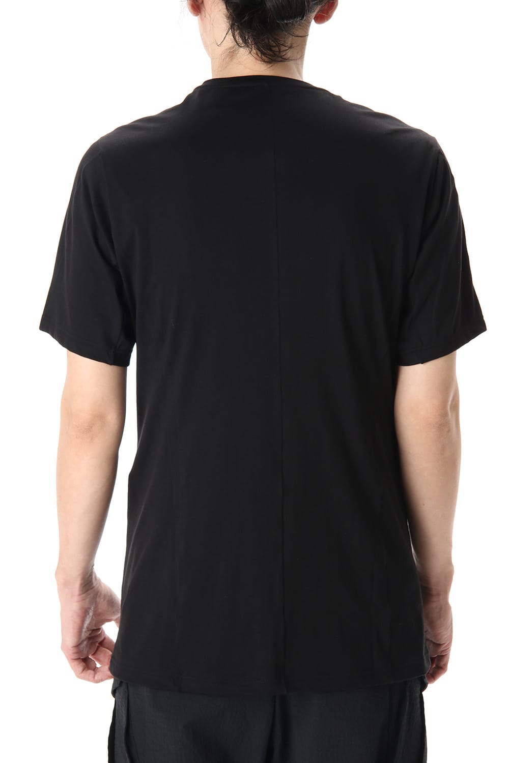 Short Sleeve egyptian cotton jersey (SUVIN) - Black