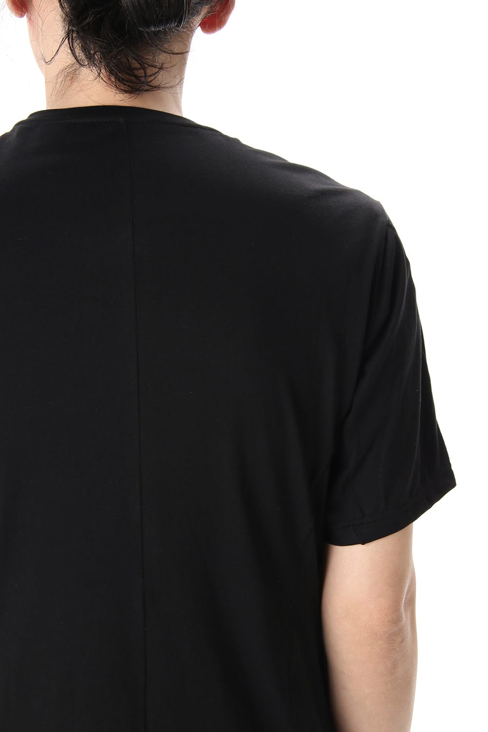 Short Sleeve egyptian cotton jersey (SUVIN) - Black