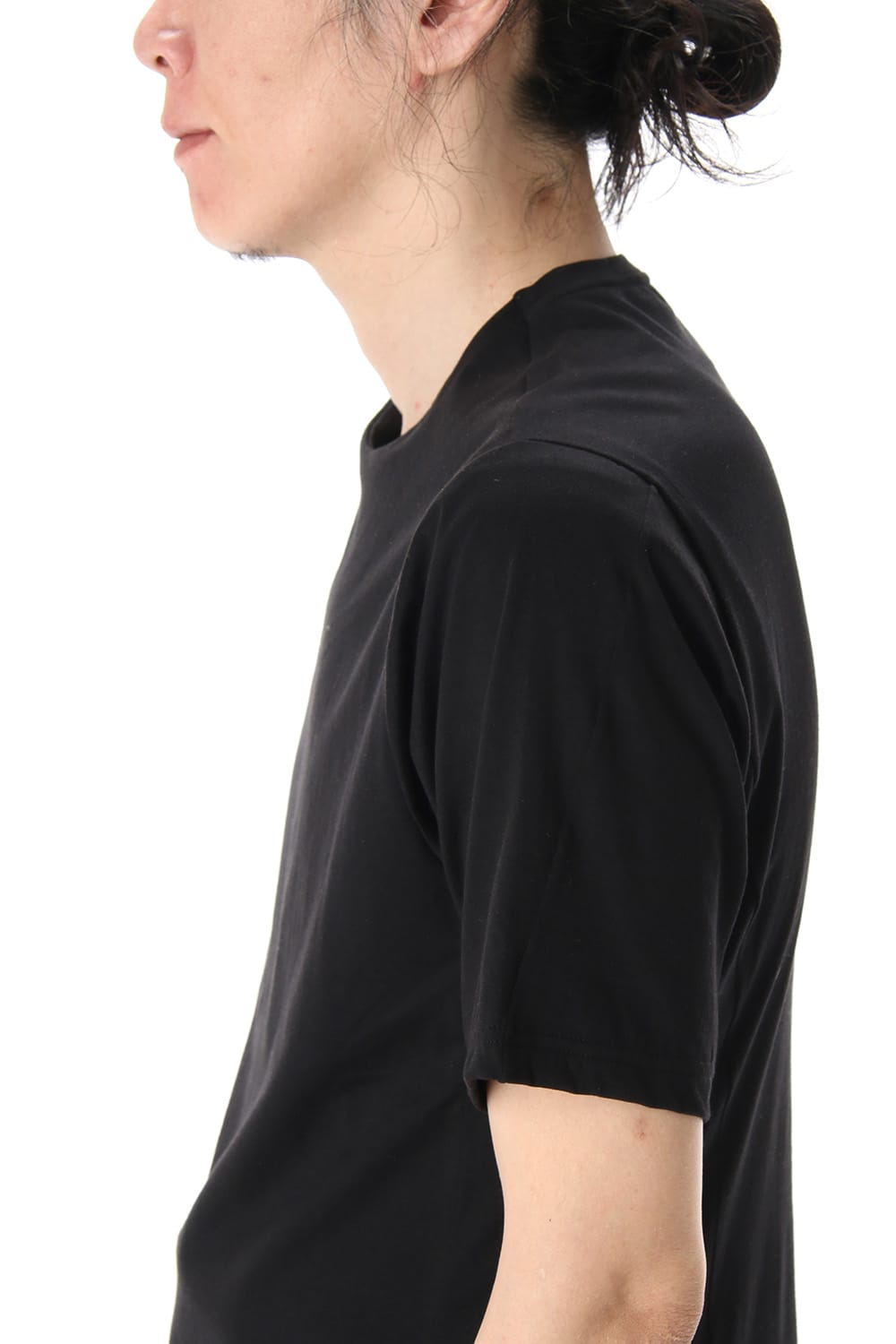 Short Sleeve egyptian cotton jersey (SUVIN) - Black