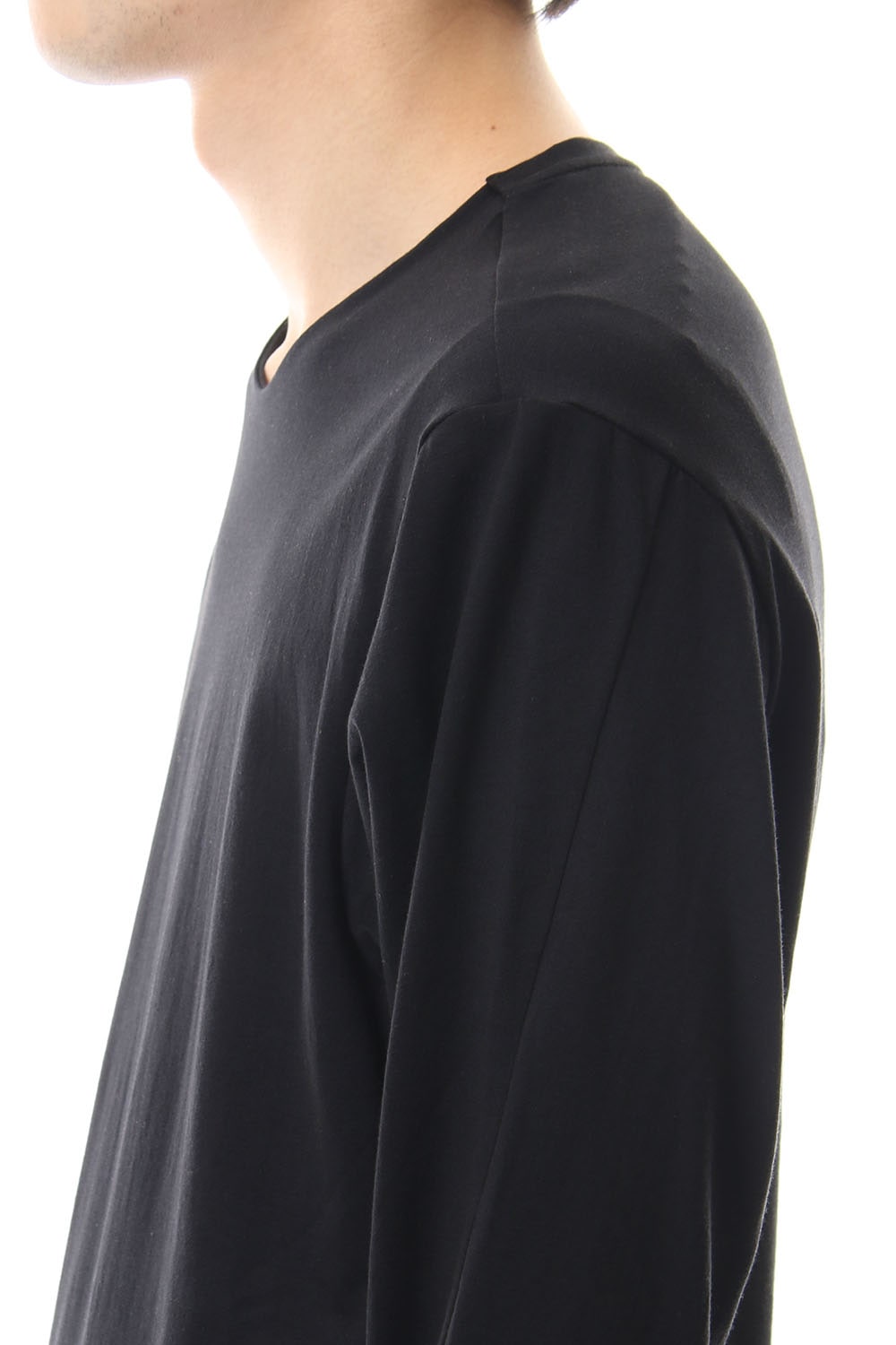 Long Sleeve egyptian cotton jersey (SUVIN) - Black