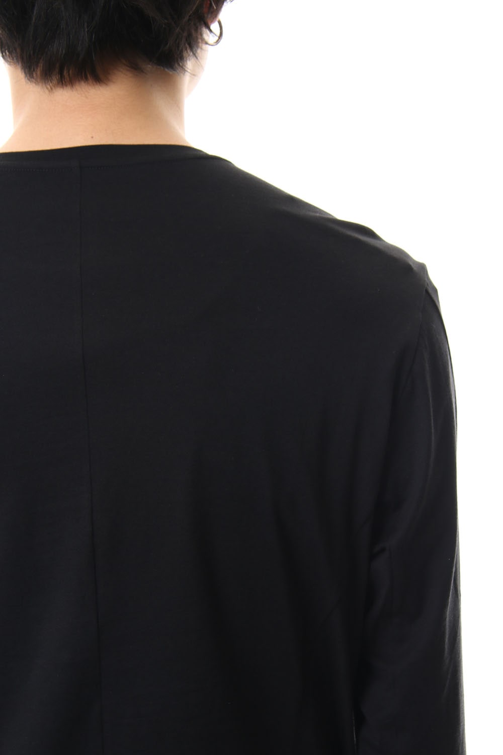 Long Sleeve egyptian cotton jersey (SUVIN) - Black