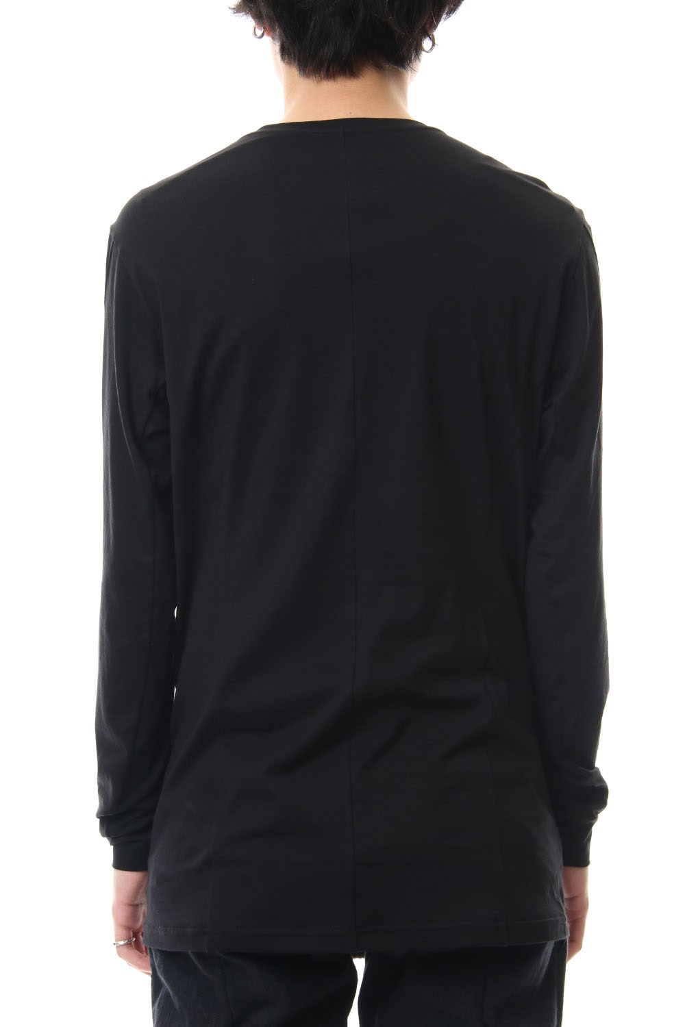 Long Sleeve egyptian cotton jersey (SUVIN) - Black