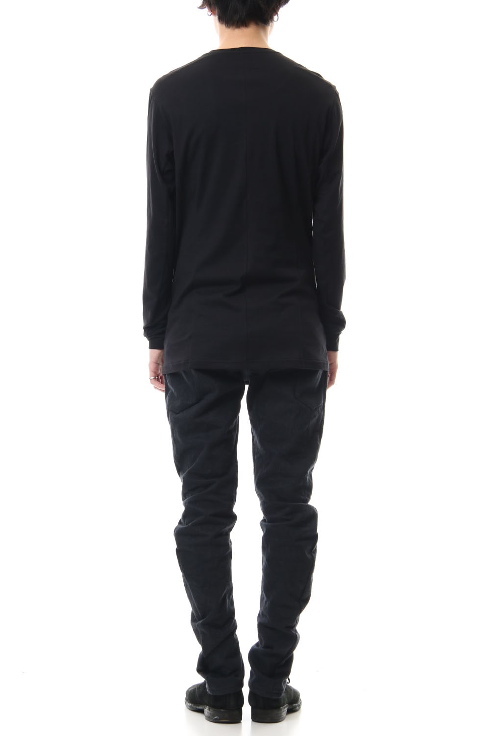 Long Sleeve egyptian cotton jersey (SUVIN) - Black