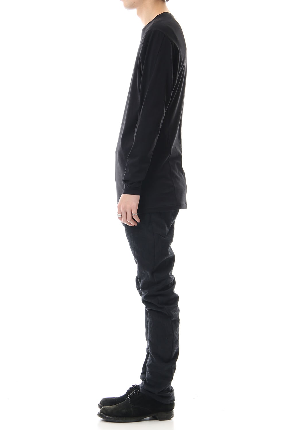Long Sleeve egyptian cotton jersey (SUVIN) - Black