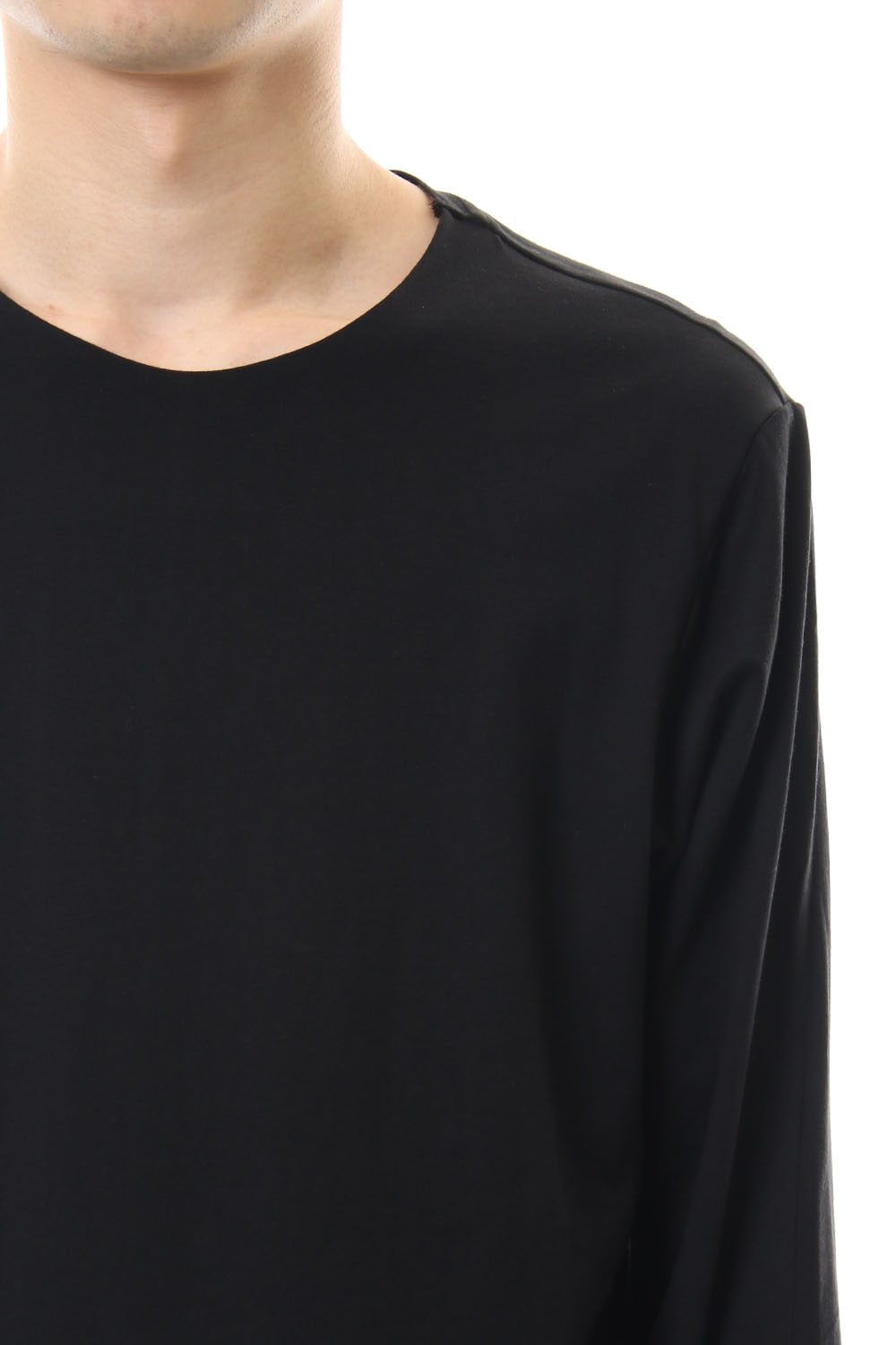 Long Sleeve egyptian cotton jersey (SUVIN) - Black