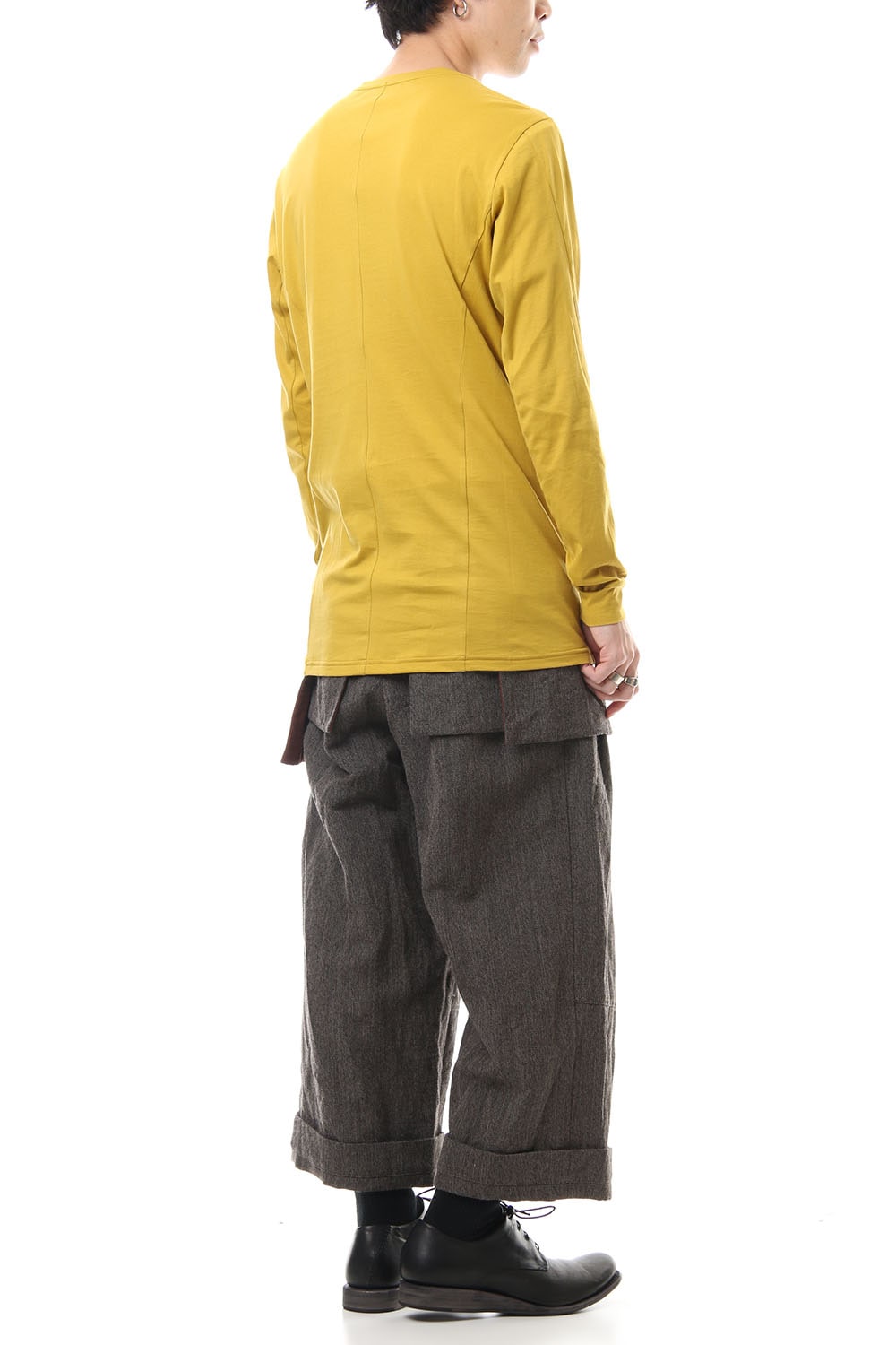 Long Sleeve egyptian cotton jersey (SUVIN) - Dirty Yellow